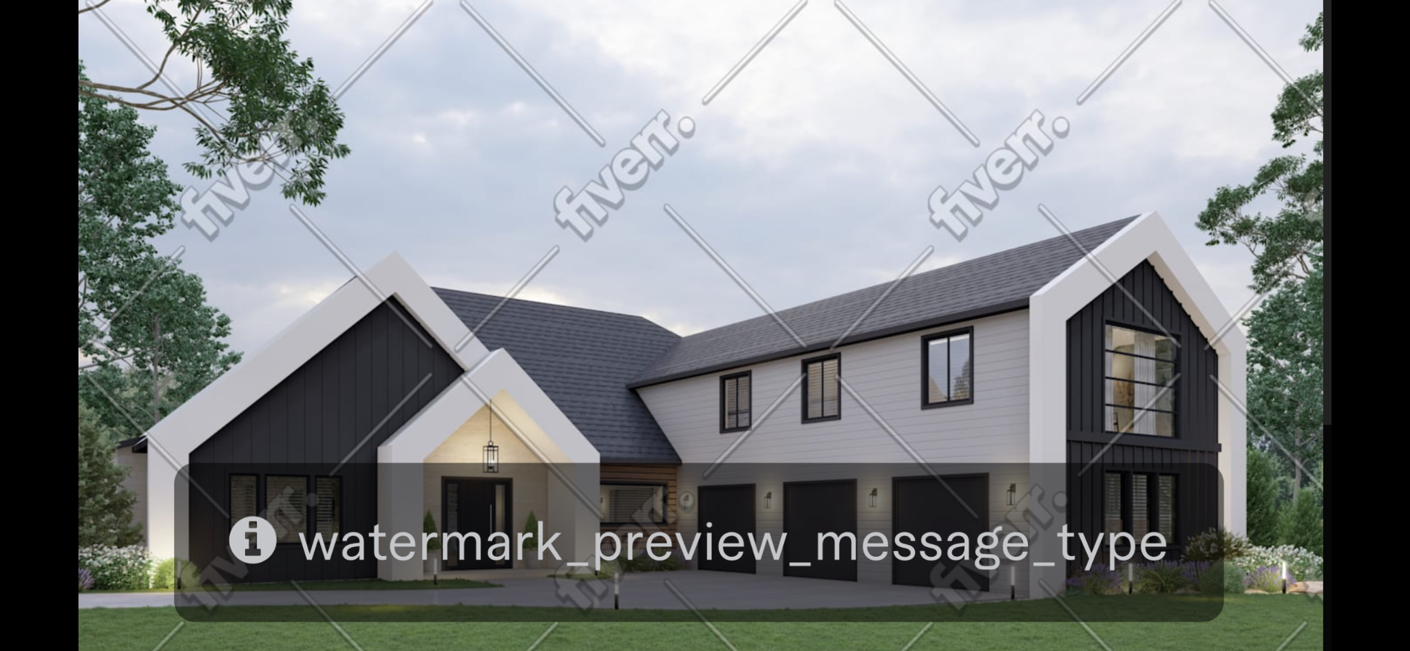 Proposed exterior rendering of the Whetstone Lane home