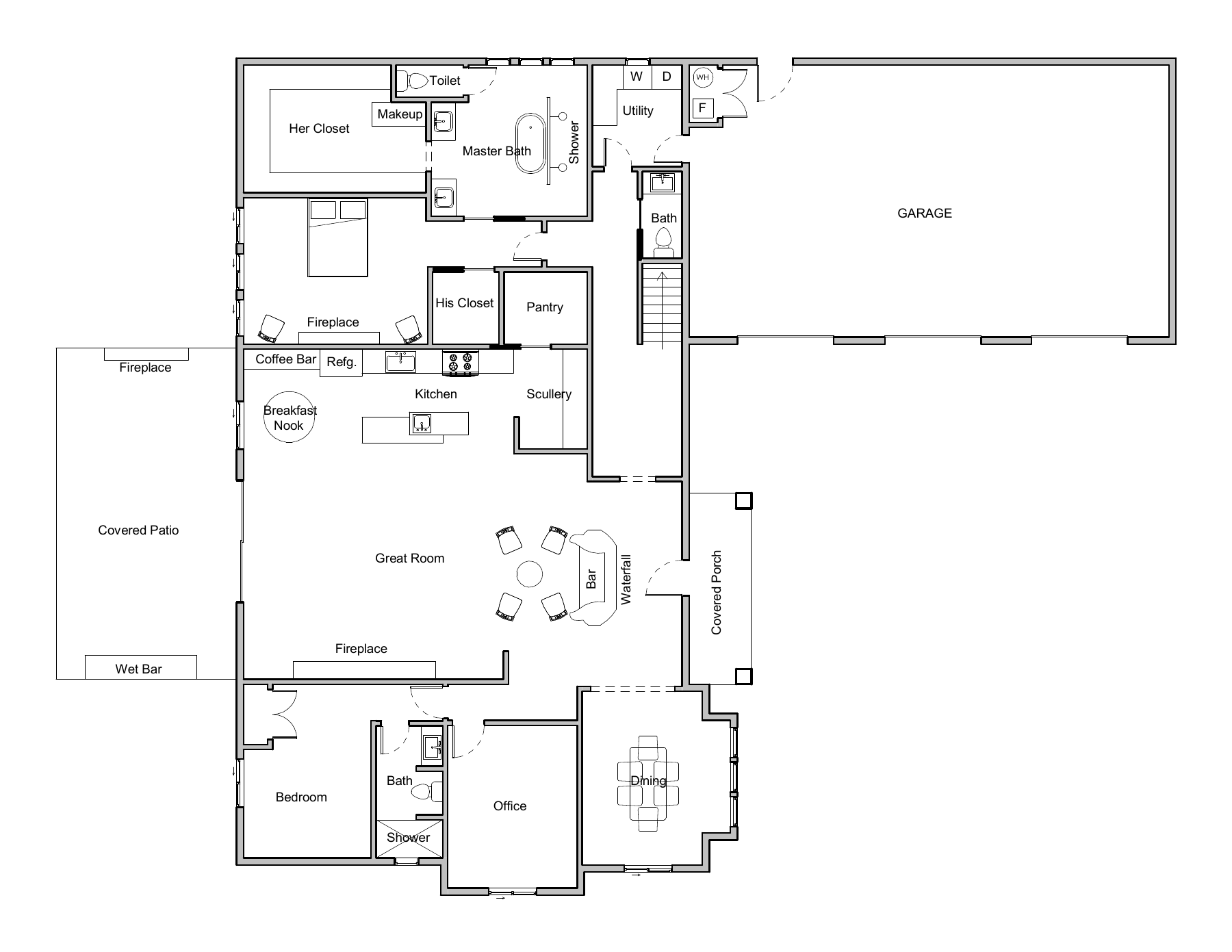 Main level floor plan; open to enlarge